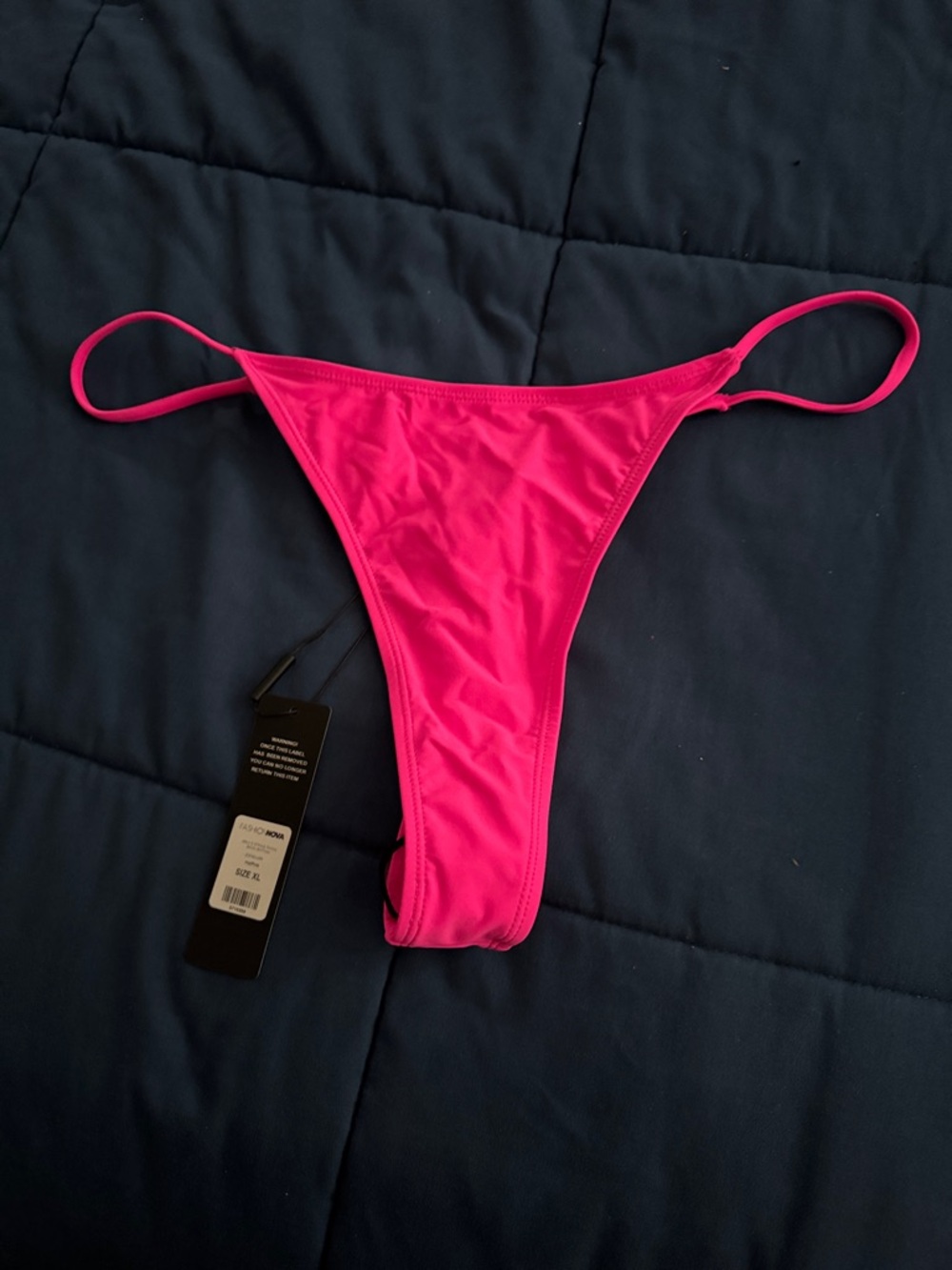 NWT Fashion Nova Hot Pink Thong Bottom